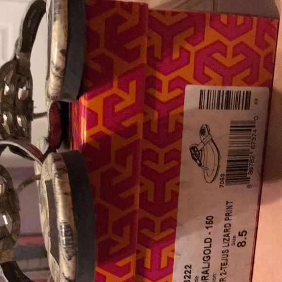 New Snakeskin Tory Burch sandals - Picture 3 of 5